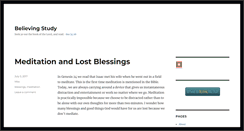 Desktop Screenshot of believingstudy.com