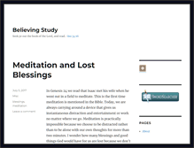 Tablet Screenshot of believingstudy.com